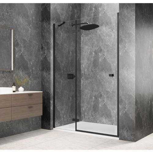 GLOBE BLACK drzwi prysznicowe do wnęki 1200 mm, szkło czyste, lewe GB1012LB