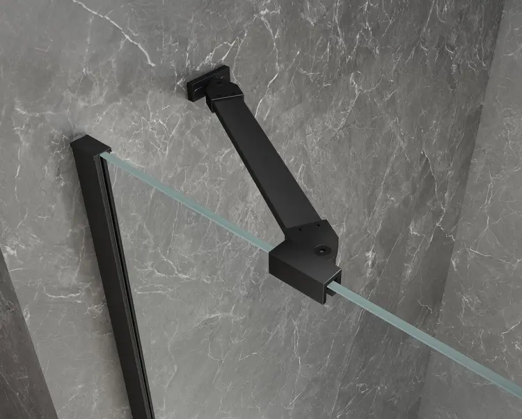 GLOBE BLACK drzwi prysznicowe do wnęki 1200 mm, szkło czyste, lewe GB1012LB  profil