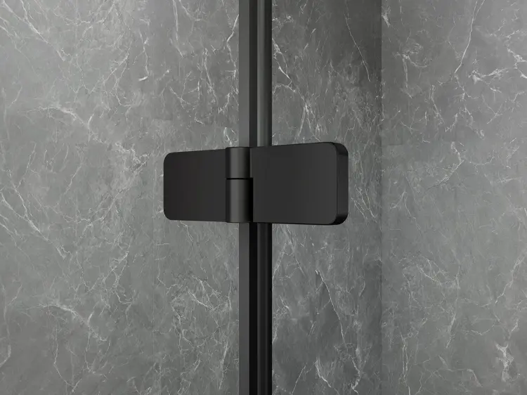 GLOBE BLACK drzwi prysznicowe do wnęki 1200 mm, szkło czyste, prawe GB1012RB łączenie