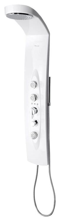 MOLA Panel prysznicowy z termostatem 130x21 cm, montaż narożny 80372