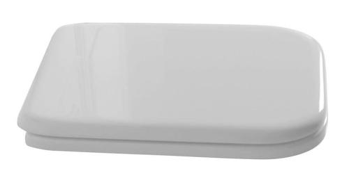 WALDORF Deska WC wolnoopadająca biała, zawiasy brąz 418601
