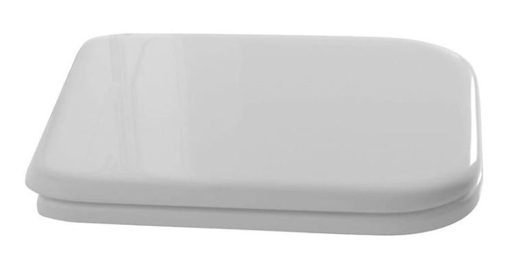 WALDORF Deska WC wolnoopadająca biała, zawiasy brąz 418601