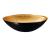 MURANO BLACK-GOLD Umywalka szklana ⌀40x14 cm AL5318-77
