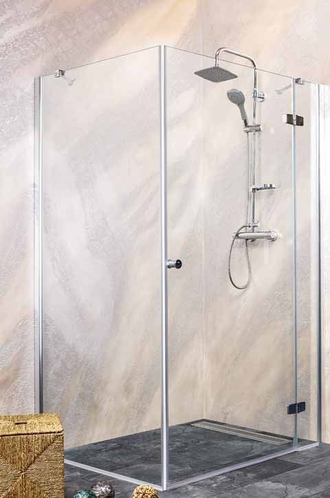 SYMPHONY Kabina prysznicowa narożna kwadratowa, prawa 120x120x195 cm M12121RMF120KN
