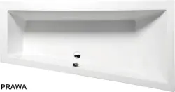 ANDRA Wanna akrylowa asymetryczna 180x90 cm (prawa) 78771