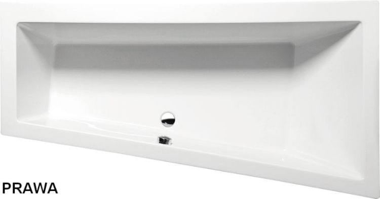 ANDRA Wanna akrylowa asymetryczna 180x90 cm (prawa) 78771