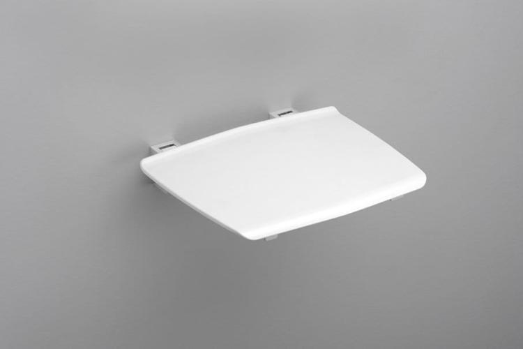 Siedzisko prysznicowe składane 32,5x32,5cm, białe GS120W