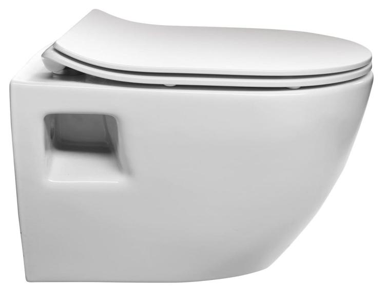 EDITA Deska WC SLIM wolnoopadająca duroplast 1703-458 widok z boku