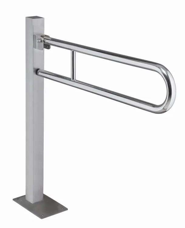 Poręcz łazienkowa stojąca uchylna 81,30 cm stal nierdzewna szczotkowana 301107602