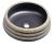 PRIORI Umywalka ceramiczna nablatowa, okrągła 41x15 cm, czarna/kamień PI021