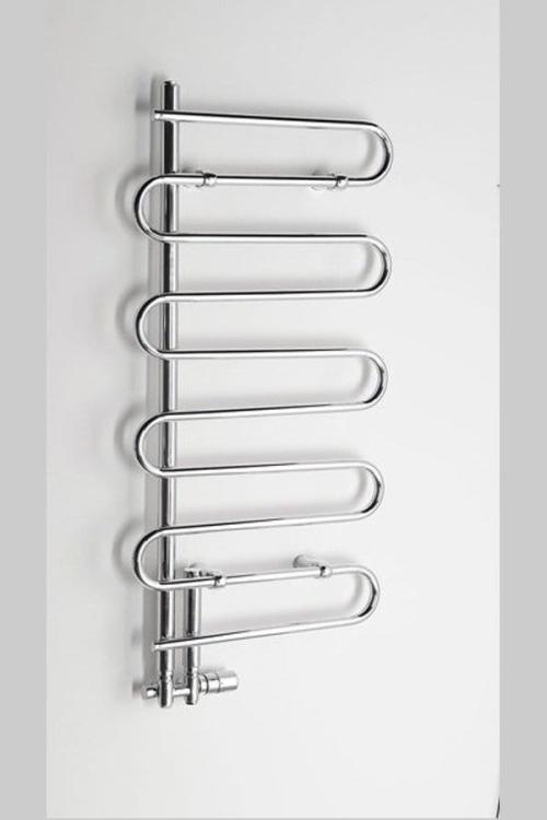 CARISMA Grzejnik łazienkowy dekoracyjny chrom 210 W 500x1000 mm 1801-14 - aranżacja