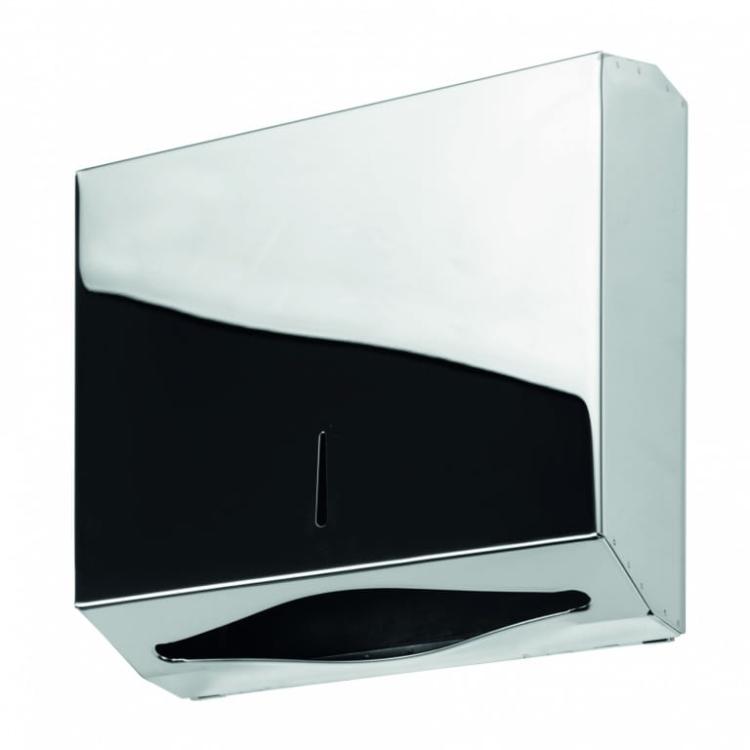 Zasobnik na papierowe ręczniki ze stali nierdzewnej, połysk 28,5x26,5 cm 113103031