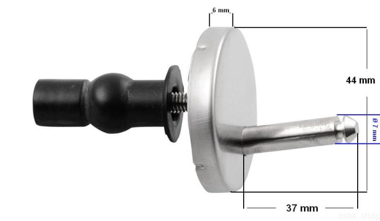 Uchwyt 01 ze stali nierdzewnej do deski wolnoopadającej 1703-HS01 wymiary