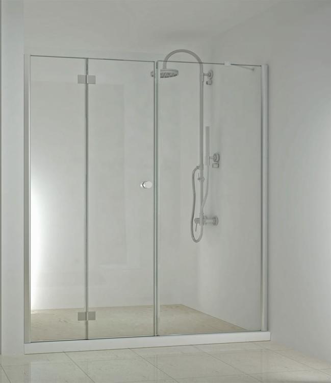 SMARTFLEX Drzwi prysznicowe do wnęki składane, lewe 180x195 cm D1280FLD11100