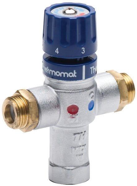 Termostatyczny zawór mieszający, M12, 30-60°C, zawory zwrotne TMT12MPM