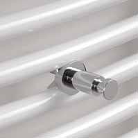 RAWELL Wieszaczek do grzejnika na ręcznik, biały 104506124, na grzejniku