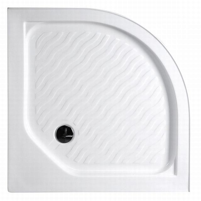 Brodzik akrylowy półokrągły kompletny R55 80x80 cm C80