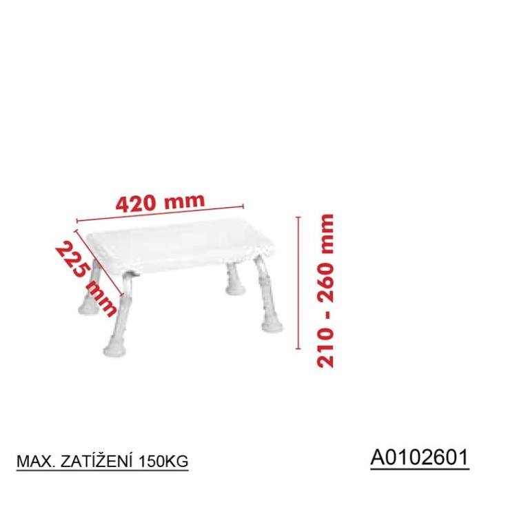 Taboret niski z regulowaną wysokością A0102601