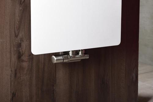 TABELLA Grzejnik łazienkowy dekoracyjny biały matowy 549 W 490x1190x mm MI1149 - przyłącze