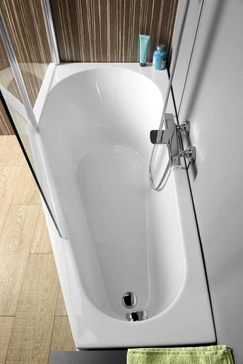 TIGRA Wanna akrylowa asymetryczna 150x75 cm (lewa) 72928 z barerią