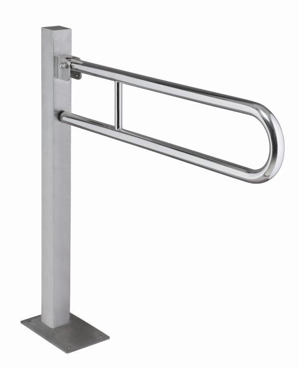 Poręcz łazienkowa stojąca uchylna 81,30 cm stal nierdzewna 301107601