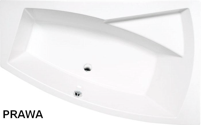 EVIA Wanna akrylowa asymetryczna 170x100 cm (prawa) 22611