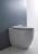 FLO Deska WC SLIM Soft Close, zawiasy chrom 3191 na misce stojącej