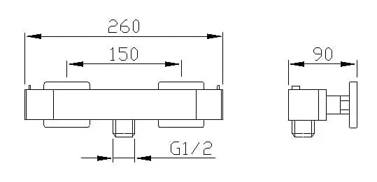 DIMY-Bateria-prysznicowa-scienna-z-termostatem-chrom-polysk-DM245-wymiary
