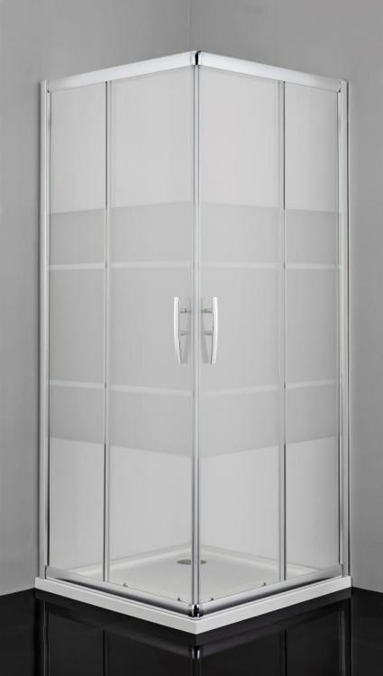 PRO-LINE Kabina prysznicowa narożna prostokątna 80x90x200 cm sitodruk B80CSB90CS