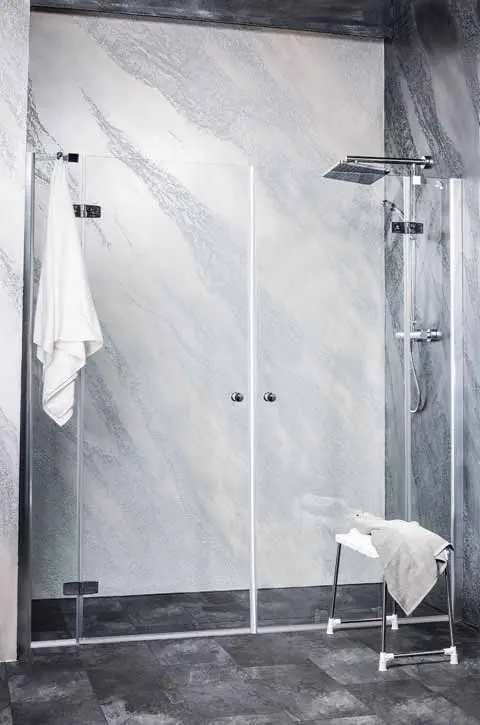 SYMPHONY Drzwi prysznicowe do wnęki skrzydłowe 200x195 cm M1290LM12121R
