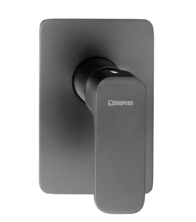 SPY Podtynkowa 1 funkcyjna bateria prysznicowa, czarny mat PY41/15