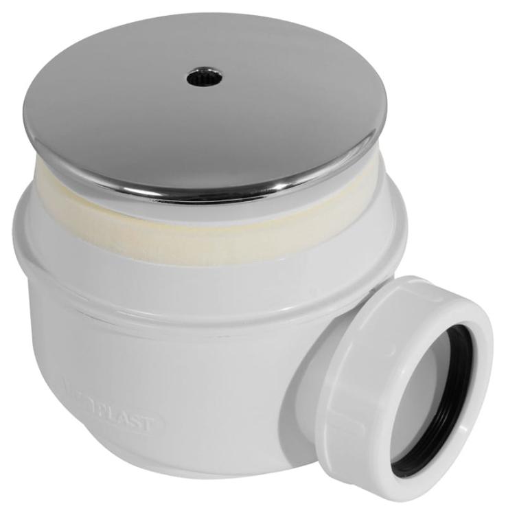 Syfon do brodzika kryty chrom A47CR Ø50