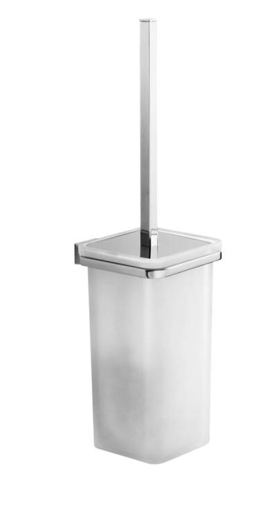 GLAMOUR Szczotka WC chrom/szkło mleczne 573303