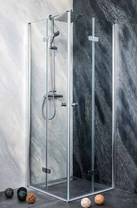 DUET Kabina prysznicowa narożna prostokątna 80x90x195 cm M1290FLM1281FRKNFF