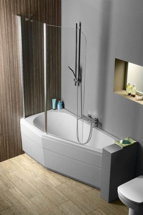 TIGRA Wanna akrylowa asymetryczna 150x75 cm (lewa) 72928 aranżacja