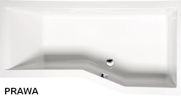 VERSYS Wanna akrylowa asymetryczna 170x85 cm (prawa) 70611
