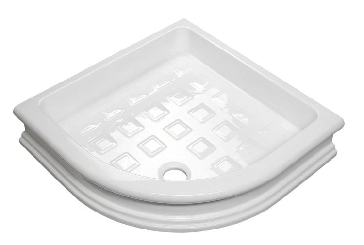 RETRO Brodzik ceramiczny półokrągły R55, 90x90 cm 133901 widok z góry