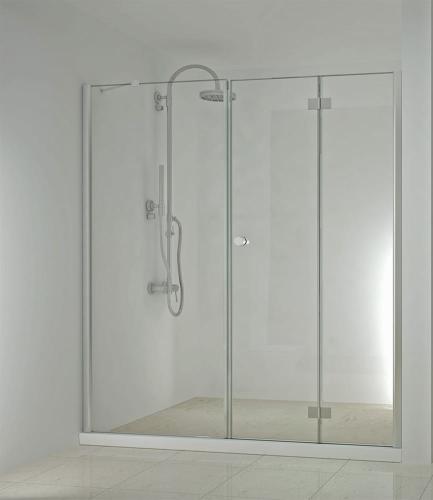 SMARTFLEX Drzwi prysznicowe do wnęki składane, prawe 200x195 cm D12101FRD11100