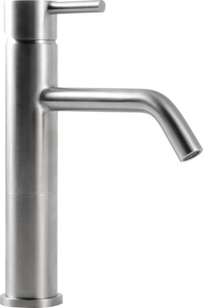 MINIMAL Bateria umywalkowa wysoka stojąca, stal nierdzewna/satyna MI202