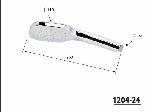 Rączka prysznicowa 4-funkcyjna 1204-24