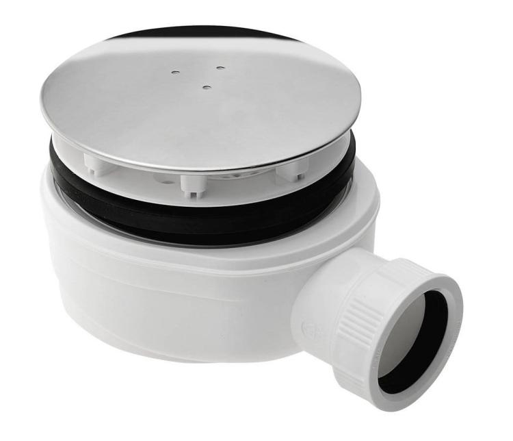 Syfon do brodzika 90 mm niski z zaworem 1722C